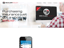 Tablet Screenshot of dealerpolicy.com